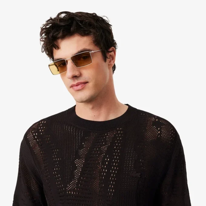 Relaxed Fit Short Sleeved Printed Sweater