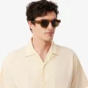 Relaxed Fit Striped Crocodile Shirt
