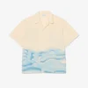 Relaxed Fit Striped Crocodile Shirt