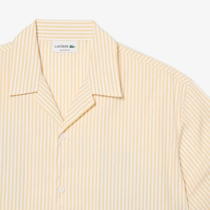 Relaxed Fit Striped Crocodile Shirt