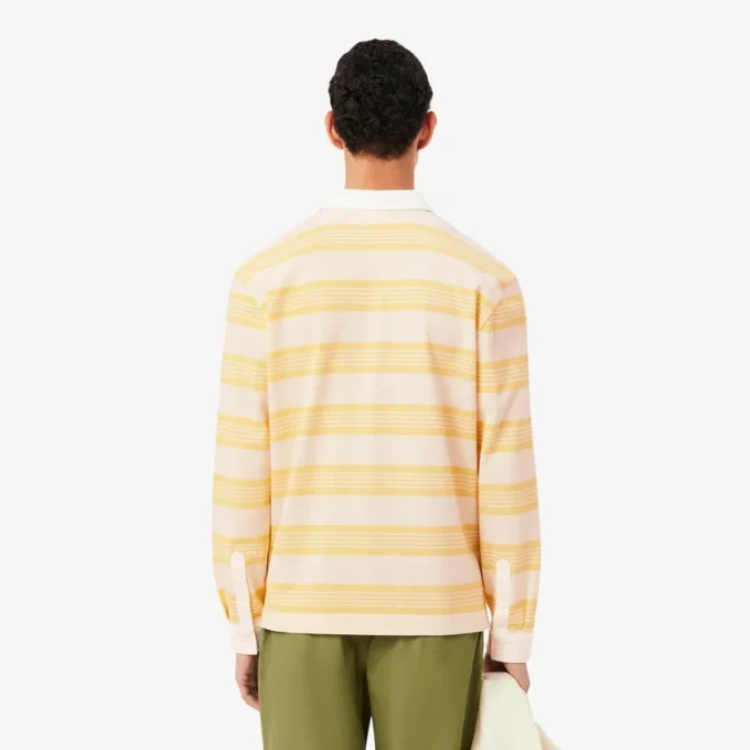 Relaxed Fit Striped Piqua Rugby Polo