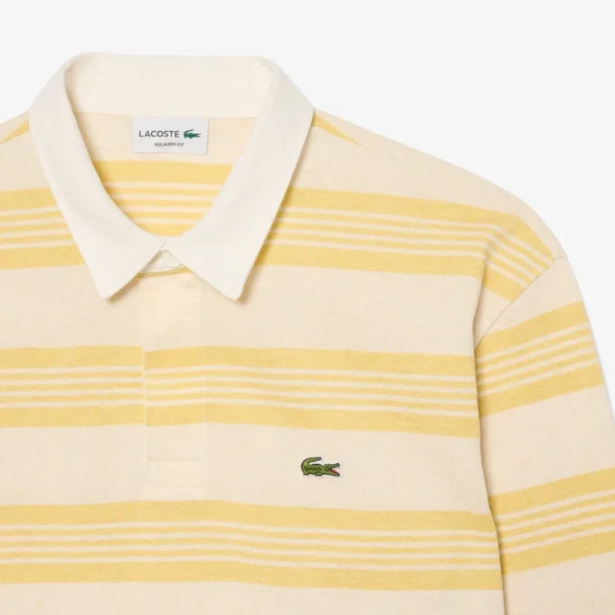 Relaxed Fit Striped Piqua Rugby Polo