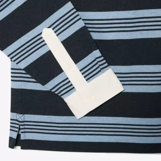 Relaxed Fit Striped Piqua Rugby Polo