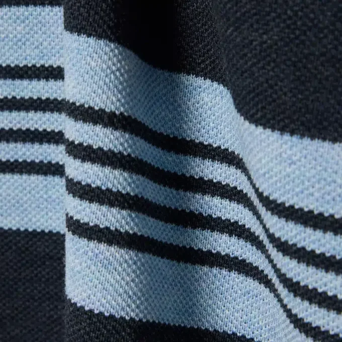 Relaxed Fit Striped Piqua Rugby Polo