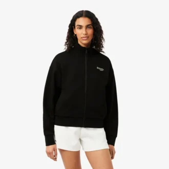 Relaxed Fit Zipped Badge Sweatshirt