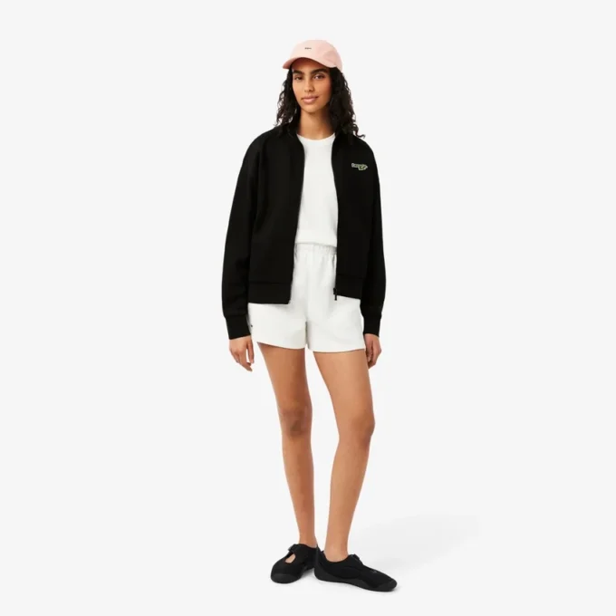 Relaxed Fit Zipped Badge Sweatshirt