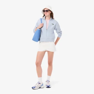 Relaxed Fit Zipped Badge Sweatshirt