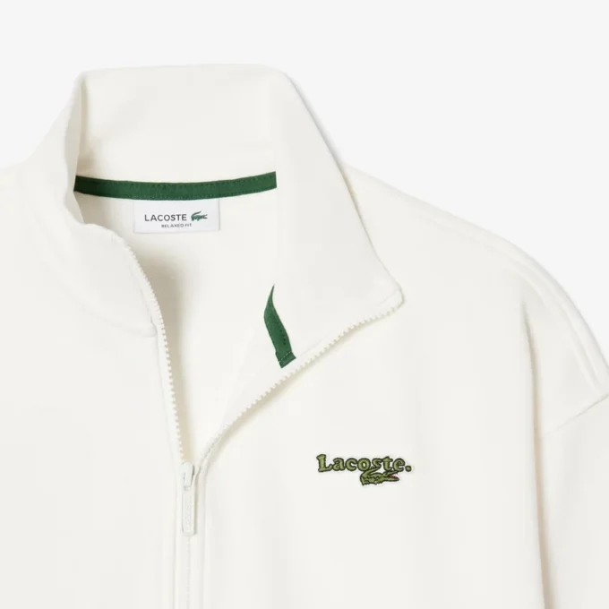 Relaxed Fit Zipped Badge Sweatshirt