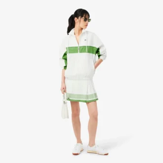 Relaxed Fit Zipped Cotton Twill Jacket