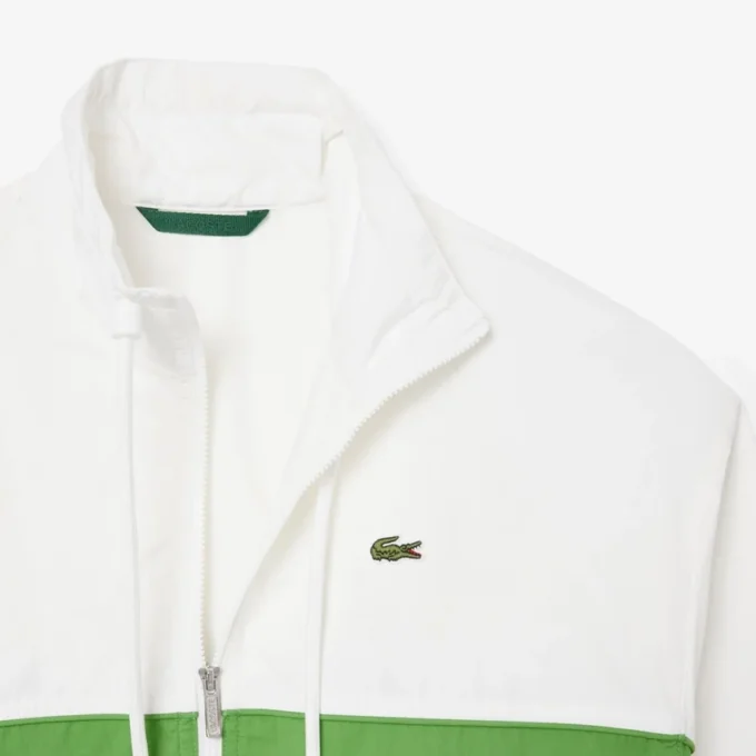 Relaxed Fit Zipped Cotton Twill Jacket