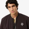 Retro Badge Water-Repellent Bomber Jacket