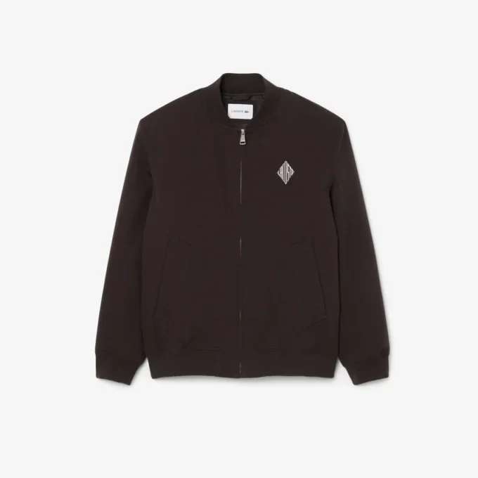 Retro Badge Water-Repellent Bomber Jacket