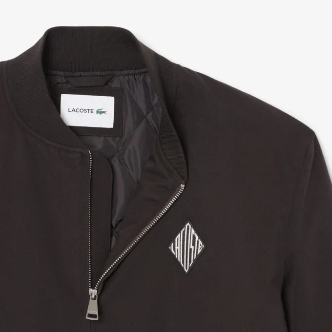 Retro Badge Water-Repellent Bomber Jacket