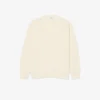 Rib Knit Cotton Blend Cardigan