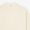 Rib Knit Cotton Blend Cardigan