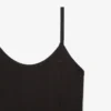 Ribbed Cotton Strappy Maxi Dress