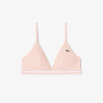 Ribbed Cotton Triangle Bralette