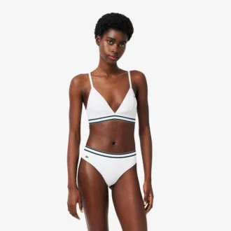 Ribbed Cotton Triangle Bralette