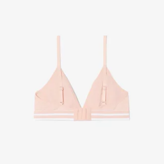 Ribbed Cotton Triangle Bralette