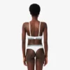 Ribbed Cotton Triangle Bralette