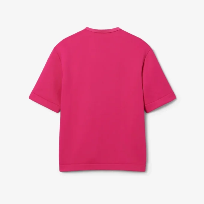 Runway Badge Accent Oversized Satin Polo Shirt