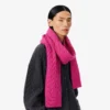 Runway Cable Knit Cashmere Scarf
