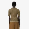 Runway Cable Knit Polo Collar Sweater