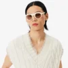 Runway Cable Knit Wool Sweater Vest