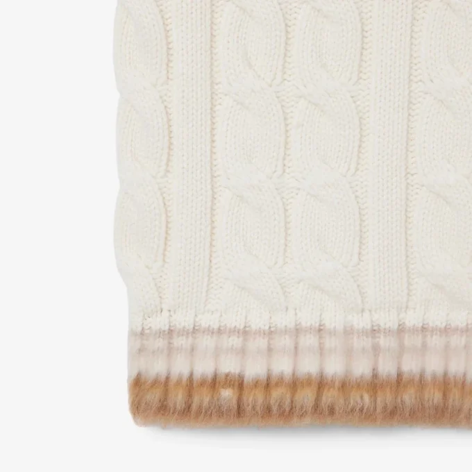 Runway Cable Knit Wool Sweater Vest
