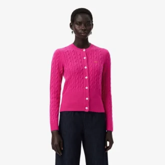 Runway Cashmere Cable Knit Cardigan