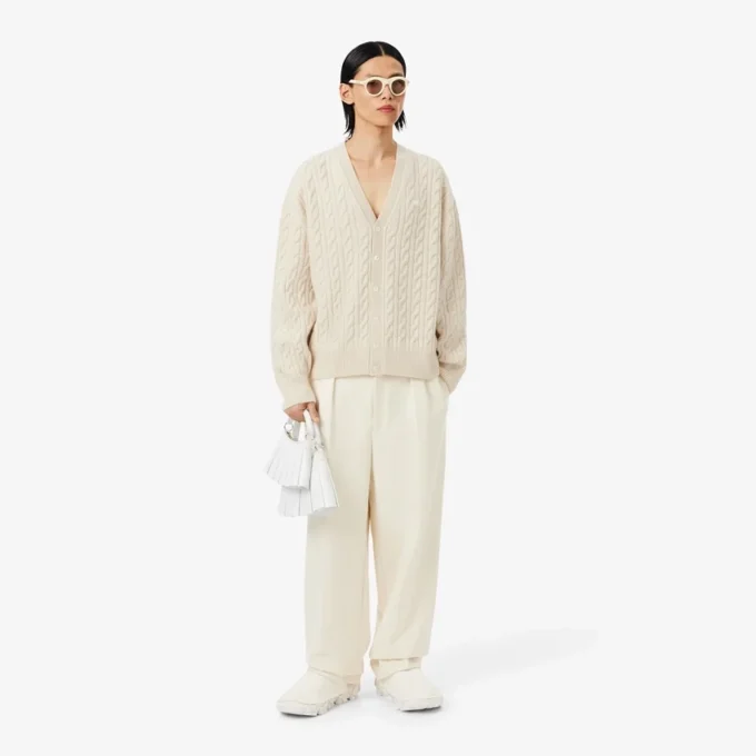 Runway Cashmere Cable Knit Cardigan