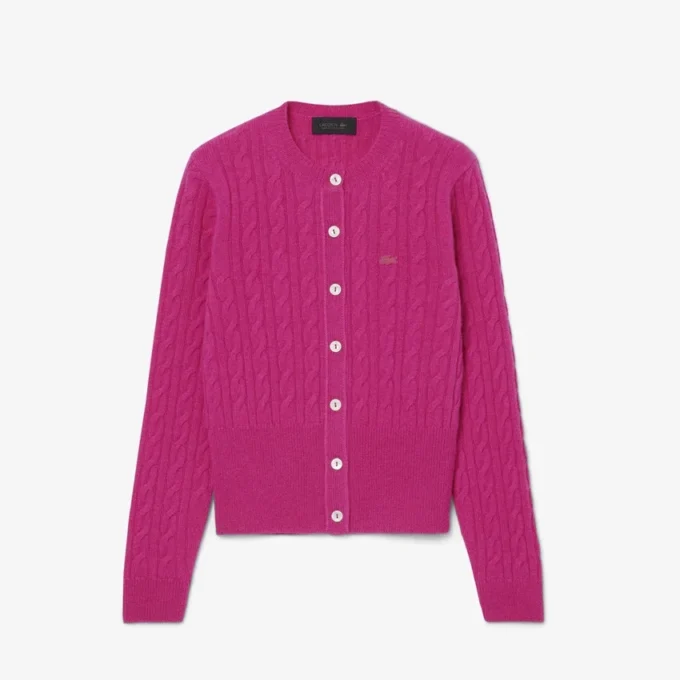 Runway Cashmere Cable Knit Cardigan