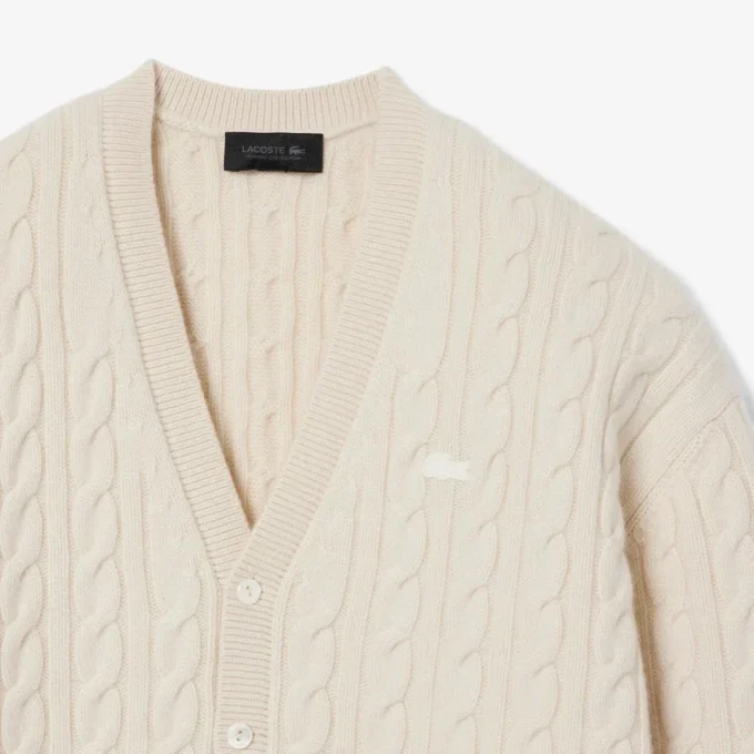 Runway Cashmere Cable Knit Cardigan