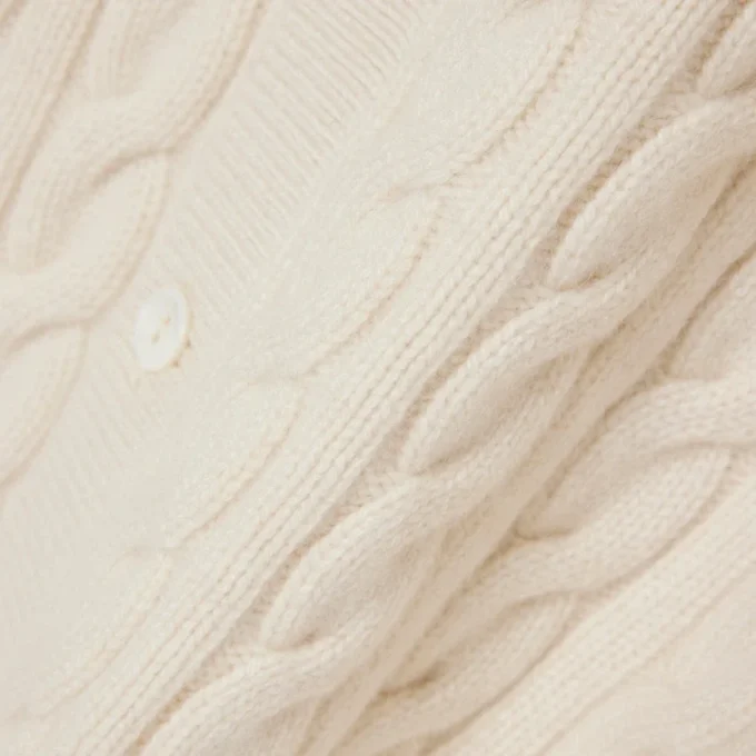 Runway Cashmere Cable Knit Cardigan