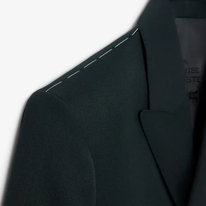 Runway Double Breasted Lightweight Wool Blazer