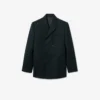 Runway Double Breasted Lightweight Wool Blazer