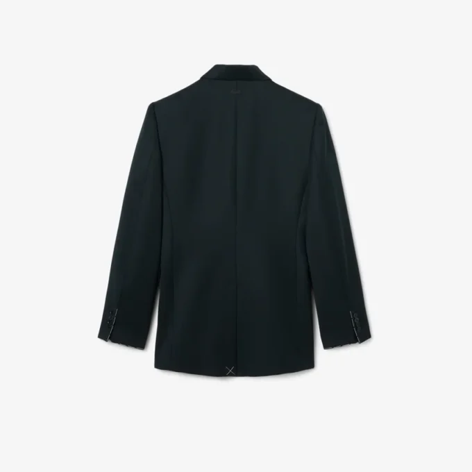 Runway Double Breasted Lightweight Wool Blazer