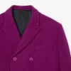 Runway Double Breasted Marbled Wool Blazer
