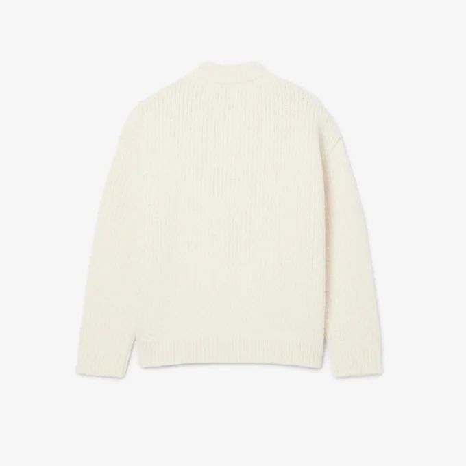 Runway Embroidered Badge Wool Sweater