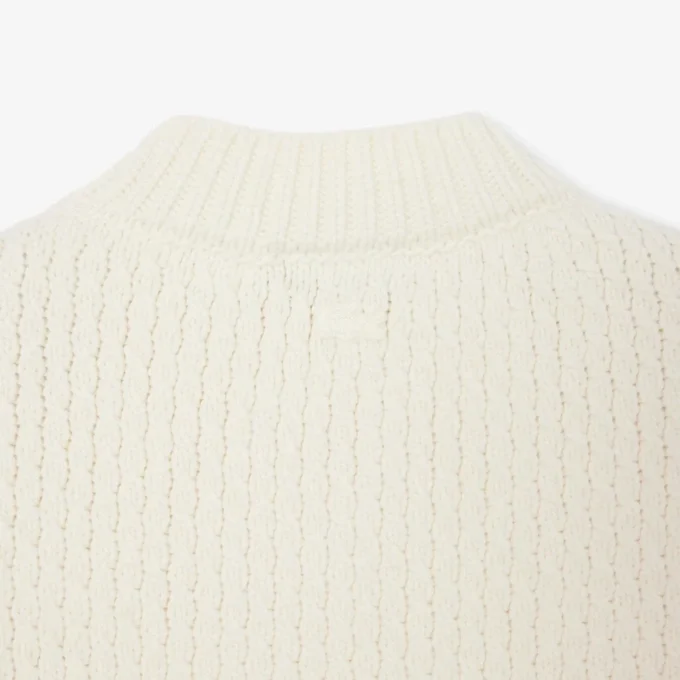 Runway Embroidered Badge Wool Sweater