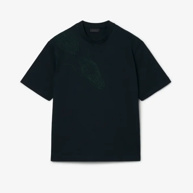 Runway Embroidered Crocodile T-Shirt
