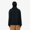 Runway High Neck Zipped Badge Accent Sweatshirt