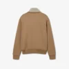 Runway High Neck Zipped Badge Accent Sweatshirt