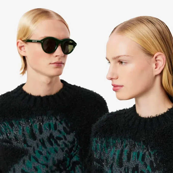 Runway Jacquard Crocodile Sweater