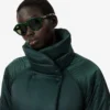 Runway Long Iridescent Puffed Jacket