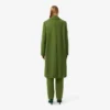 Runway Long Slub Wool Pea Coat