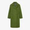 Runway Long Slub Wool Pea Coat