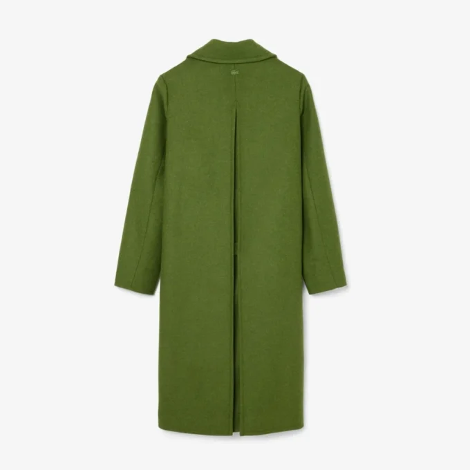 Runway Long Slub Wool Pea Coat