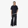 Runway Loose Fit Denim Polo Shirt