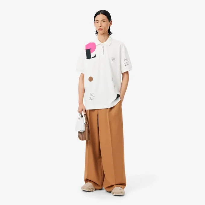 Runway Loose Fit Graphic Piqua Polo Shirt